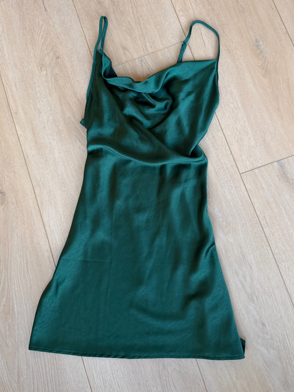 Motel Rocks Paiva Cowl Neck Spaghetti Straps Short Dress